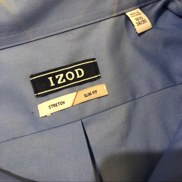 Izod Men’s Slim Fit Dress Shirt - Picture 5 of 5